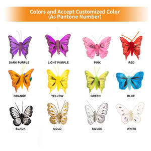 8Cm Nhân Tạo Bướm Cho Nhà & Phục Sinh Trang Trí Mô Phỏng Lông Hoa Trang Trí - Product Image 6