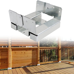 Base de poste JH-Mech 6x6 utilizada <span class=keywords><strong>para</strong></span> patio de cubierta/cenador/pérgola soporte de poste de Metal ajustable - Product Image 1