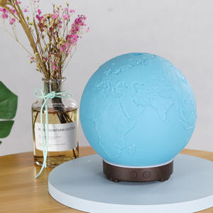 Humidificador con Forma de Globo Terráqueo de 1L, Difusor de Aroma Ultrasónico con Temporizador para Escritorio o Habitación - Product Image 1