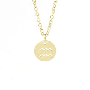Collar <span class=keywords><strong>de</strong></span> signos del zodiaco <span class=keywords><strong>de</strong></span> 12 meses para mujer, joyería <span class=keywords><strong>de</strong></span> moda <span class=keywords><strong>de</strong></span> astrología, acero inoxidable <span class=keywords><strong>de</strong></span> titanio - Product Image 3