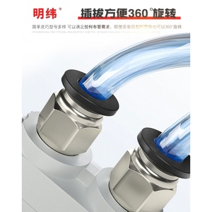 HOFUJNG Copper Nickel-Plated Pc12-04 Straight <b>Quick</b> Pneumatic Tube <b>Connector</b> - Product Image 2