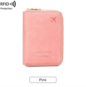 New Arrival <b>RFID</b> Blocking PU Leather Passport Case Holder Cover Bag Travel Passport Holder <b>Wallet</b> - Product Image 5