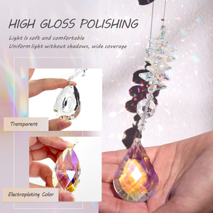 Hanging Art Deco Crystal Prism Suncatchers 50cm Windows Ball Rainbow Maker Christmas <b>Tree</b> Decoration - Product Image 5