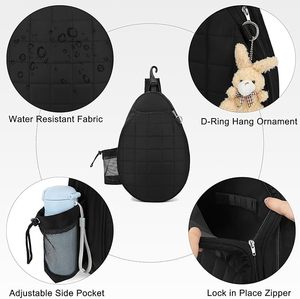 Sac à bandoulière matelassé pour <span class=keywords><strong>raquette</strong></span> de tennis, sac de rangement, sac de transport, <span class=keywords><strong>pochette</strong></span> pour <span class=keywords><strong>raquette</strong></span> de pickleball, <span class=keywords><strong>raquette</strong></span> de <span class=keywords><strong>badminton</strong></span>, OEM - Product Image 6