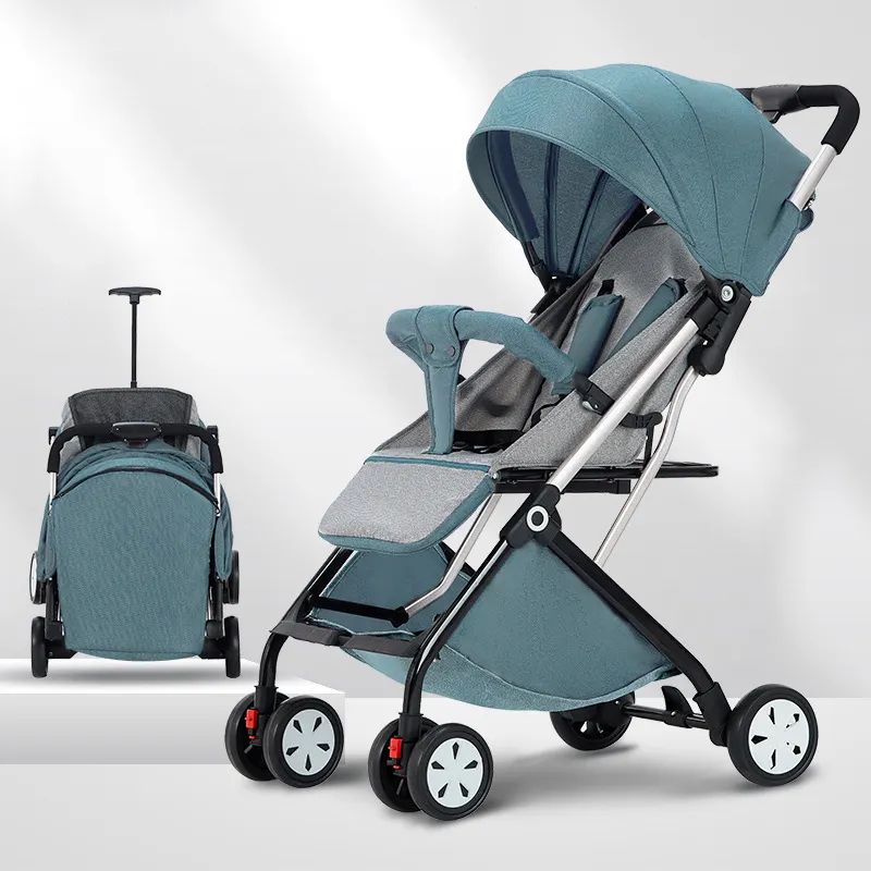Poussette pliable et Portable de luxe 3 en 1 pour bébé, chariot de landau pour bébé, fabriqué en chine