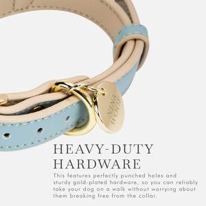 Collier pour chien personnalisé, collier pour chien Cupertino, cuir végétalien rembourré, <span class=keywords><strong>boucle</strong></span> réglable, collier en cuir pour chien avec support AirTag - Product Image 6