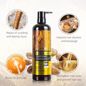Shampooing <span class=keywords><strong>et</strong></span> après-<span class=keywords><strong>shampoing</strong></span> sans Sulfate de marque privée 900ml, <span class=keywords><strong>Anti</strong></span>-<span class=keywords><strong>chute</strong></span> de cheveux, huile d'argan soyeuse <span class=keywords><strong>et</strong></span> lisse, ensemble de soins capillaires - Product Image 4