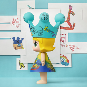 Vente en gros – Figurines POPMART MEGA <span class=keywords><strong>ROYAL</strong></span> MOLLY 400% de la série Enfantin, 100 % originales et authentiques, en PVC/ABS, jouets décoratifs tendance, cadeau - Product Image 4