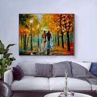 Vente en gros d'art mural abstrait sur toile célèbre paysage de rue de Paris couteau fait à la main peinture à l'huile