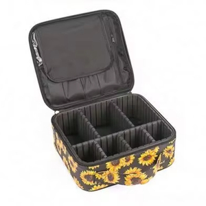 Free Sample New Sunflower classic lazy person washing bag, large capacity nail tattoo tool storage bag <b>makeup</b> <b>box</b> set - Product Image 2
