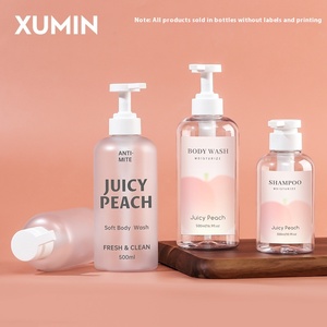 Xumin Stock 300 мл-500 мл матовый прозрачный баллон насос для давления бутылка пустая для шампуня дезинфицирующее средство для рук гель для душа - Product Image 3