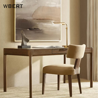 Lit double en bois massif WBERT, dossier en chêne français, style rétro, chambre principale, lit en bois massif haut de gamme personnalisé