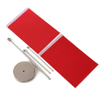 Drapeau de table en polyester, impression numérique, logo personnalisé, forme triangulaire, bannière pour la décoration de bureau