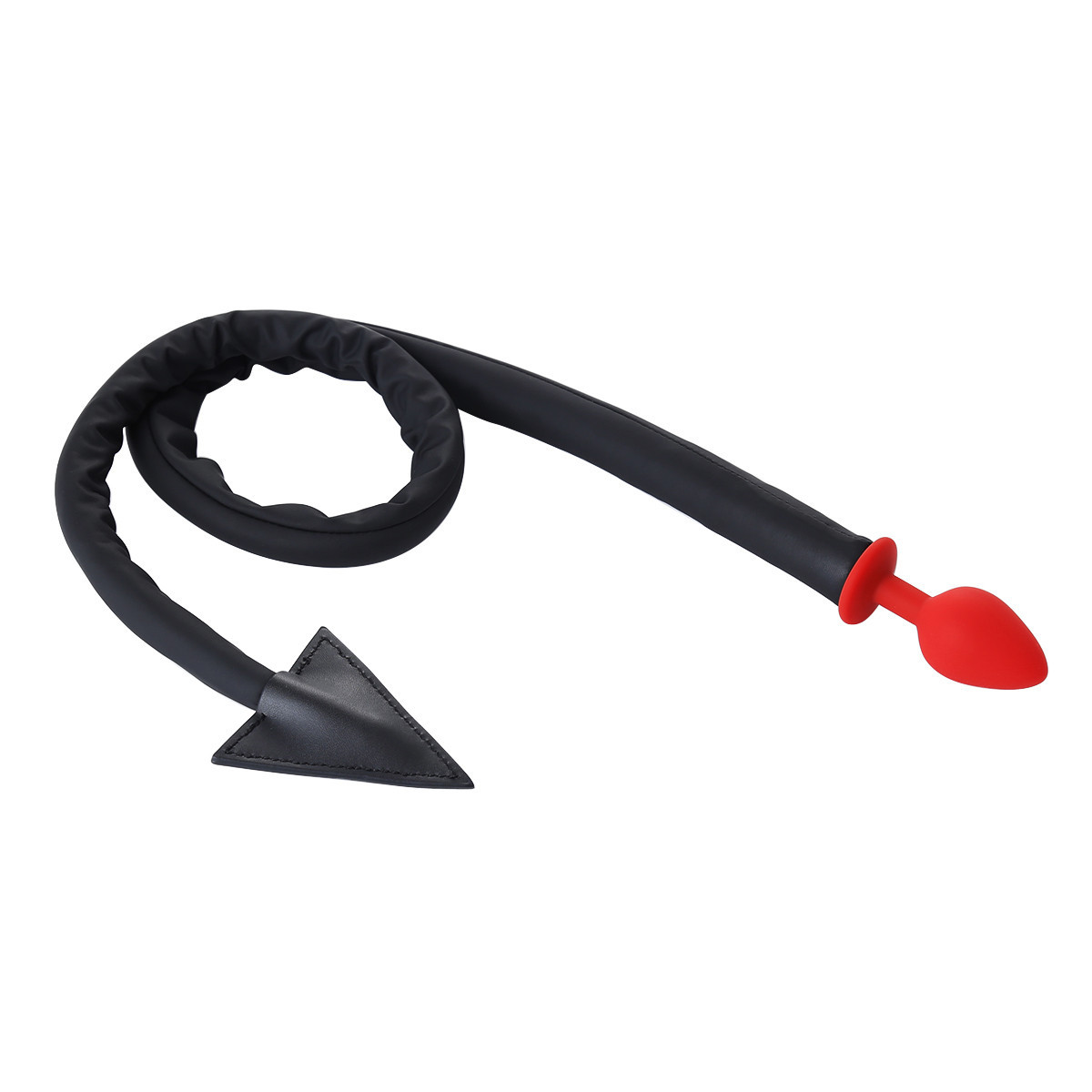 Black Devil Tail Butt Plug - Bondage Sex Toy for Adults