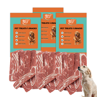 Os de formation à mâcher pour chien Nourriture naturelle pour chien Canard Neige Long Filet Friandises à mâcher pour chien