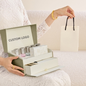Boîte en carton personnalisée avec insert pour coffret cadeau de parfum, d'essences, de soins de la peau, de maquillage et de cosmétiques, avec impression de logo - Product Image 4