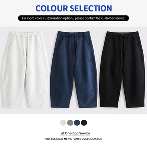 Hudao Pantalons de jogging pour hommes, vêtements de sport, logo personnalisé, coupe ample et épaisse, jambe large évasée, survêtements pour hommes - Product Image 3