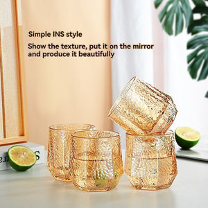 Taza Hexagonal de Vidrio con Diseño de Diamantes, Resistente a la Temperatura, para Café, Bar, Jugo, Vino, Personalizable - Product Image 3