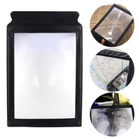 Wholesale 3X Handheld Soft A4 Old Man Plane Console Reading Magnifier Portable Ultra-thin PVC Fresnel Magnifying Glass