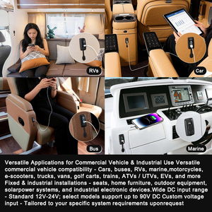 Chargeur rapide 12V-24V QC3.0 Type C PD3.0 Triple USB pour voiture, bus, camping-car, bateau, véhicule tout-terrain, camion, voiturette de golf - Product Image 4