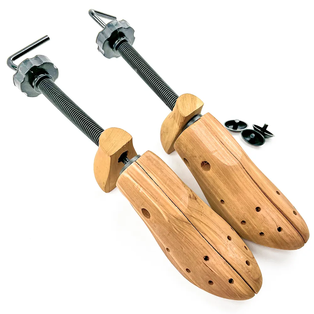 2 Ways Adjustable Pine Wood Shoe Stretcher Size Adjustment Shoe Expand Wooden Shoe stretchers