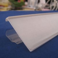 Porte-étiquettes adhésifs en PVC en forme de L, hauteur personnalisable, pour rayonnages de supermarché, longueur flexible sur mesure