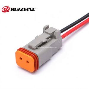 Deutsch DTM <span class=keywords><strong>2</strong></span> 3 4 6 8 12-poliger wasserdichter elektrischer Kabelst ecker PVC-Stecker Buchse 15CM 20AWG Kabelbaum für Automobile - Product Image 3