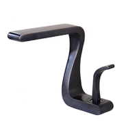 Blanc et or mode mitigeur navire évier robinet grand salle de bain bol bassin mitigeur un trou avec ligne d'alimentation en eau