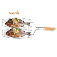 Panier de grillade de poisson Offre Spéciale filet de torréfaction de barbecue pour outil de cuisson en plein air de viande de canard de poisson