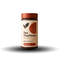 Capsules d'extrait de thé noir de haute pureté à base de théaflavine – Complément antioxydant pour la santé cardiaque – 60 gélules – OEM ODM Marque Privée