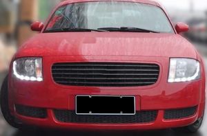 Pour <span class=keywords><strong>Audi</strong></span> TT <span class=keywords><strong>MK1</strong></span> 8N 1999-2006 : Ensemble de phares à LED avec projecteur, feux de jour (DRL) et clignotants halogènes 12V 6000K – Mise à niveau Plug-and-Play - Product Image 6