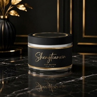 Étiquette autocollante en vinyle découpée à la forme, imperméable, pour pots cosmétiques en verre, avec logo imprimé, pour produits de soin de la peau