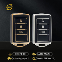Innofit JEF1 Etui de clé de voiture en TPU personnalisé pour Jeep Wagoneer Grand Cherokee Gold Silver Edge Produits tendance