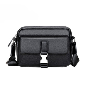 Grand sac à bandoulière en cuir PU pour hommes, sacs à main Vintage, sac à bandoulière imperméable de haute qualité - Product Image 3