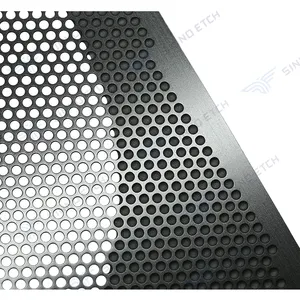 Customized Auto Perforated Speaker Grill Photo Etching Metal Mesh Aluminum Speaker Mesh