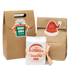 2024 Hot Selling Frohe Weihnachten Dekorative Aufkleber Kunden spezifische Etiketten aufkleber Drucken Verpackungs etiketten Gestanzte Logo-Aufkleber