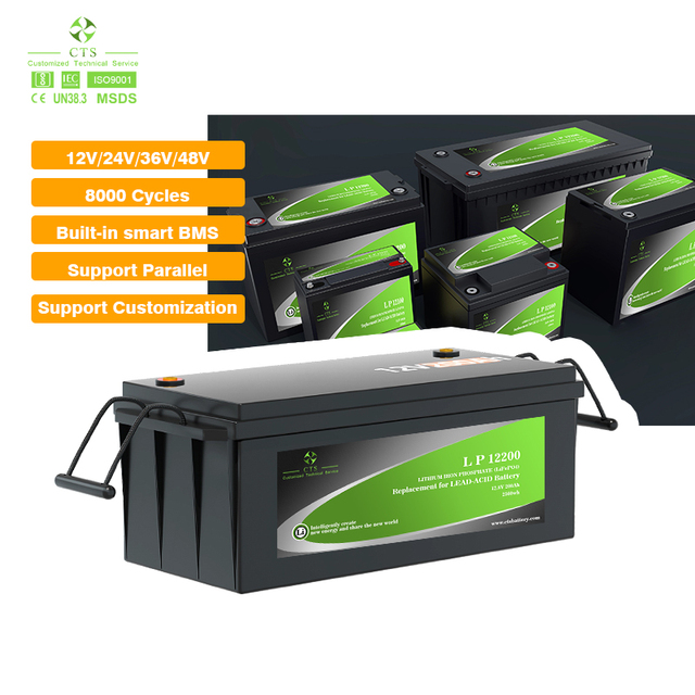 Best Selling Lifepo4 Lithium Ion Battery 100Ah 120Ah 150Ah 200Ah 250Ah 12V Deep Cycle Lithium Iron Phosphate Battery