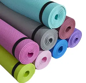 Sansd alta calidad reciclar logotipo personalizado venta al por mayor antideslizante Etiqueta Privada 6mm de espesor respetuoso con el medio ambiente corcho Natural Tpe Yoga Mat