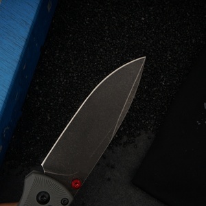 Cuchillo Plegable para Camping Tredknix BM535BK OEM, Hoja de Acero Inoxidable, Mango de Fibra de Nylon, Punta de Lanza, Anclaje para Pulgar, EDC, DIY - Product Image 5