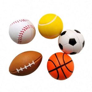 Squeezable Stress 12 <b>Pack</b> Sports Foam Balls Baseball, Basketball, Soccer, Football- Relaxation Gadgets, <b>Fidget</b> Toys, Party - Product Image 4