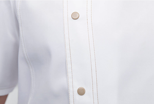 Cuisine Cuisine Vêtements Boutons traditionnels Gris Chef Manteau Personnalisé Unisexe Chef Uniforme Service Alimentaire Cuisinier École Veste Uniforme - Product Image 6