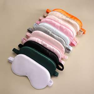 Masque de sommeil en soie, cache-yeux portable de voyage, bandeau oculaire double face, outil de soin des yeux pour un sommeil réparateur - Product Image 1