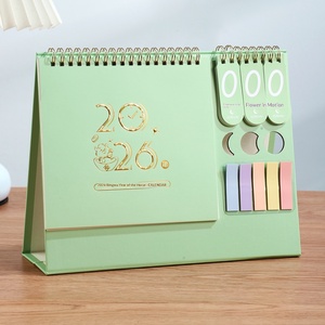 Calendrier <span class=keywords><strong>de</strong></span> bureau en papier BG, impression numérique, taille personnalisée, haute fidélité des couleurs, décoration créative, planification mensuelle - Product Image 2