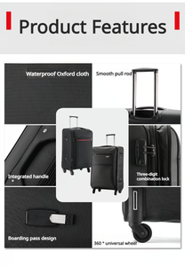 20inch Oxford Cloth Trolly Bag Luggage Roller Bag Spinner 30inch Universal <b>Wheel</b> <b>Suitcase</b> Trolley Bag Password Case - Product Image 6