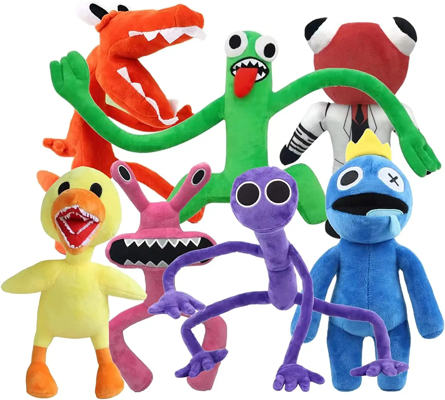 New Arrivals 30cm Rainbow Friends Plush Toy Cartoon Game Character Doll Kawaii Blue Monster Soft Stuffed Animal Toys