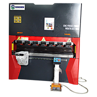 Presse plieuse CNC 100 tonnes, machine de pliage hydraulique, machine de pliage de tôle de 5 mm, barre de torsion manuelle, vis à billes personnalisée, CE