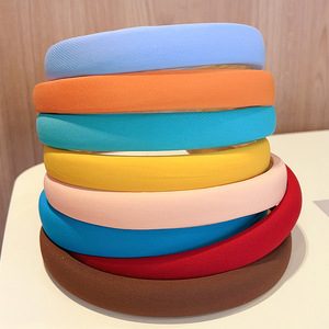 Hot Colorful Sponge <b>Thin</b> Hairbands <b>Headbands</b> Ornament Accessories for Women Hair Accessories - Product Image 4