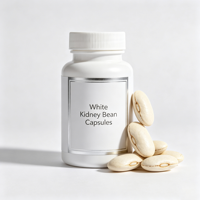 Extrait de haricot blanc en poudre de qualité alimentaire, capsules d'extrait de haricot blanc, fourniture directe usine