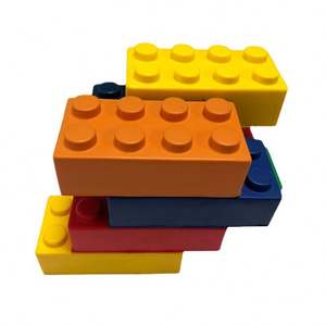 Pelota Antiestrés con Forma de Bloques de Construcción, Regalos Promocionales, Pelota Antiestrés de Bloques de Construcción de PU con Logotipo Personalizado - Product Image 5