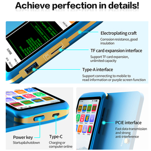 Jcid V1 Pro สำหรับ <span class=keywords><strong>iPhone</strong></span> x XS สูงสุด<span class=keywords><strong>11</strong></span> 12 13 14 15PM โปรเจกเตอร์อ่านและเขียนข้อมูลแบตเตอรี่โปรแกรมเมอร์ - Product Image 6